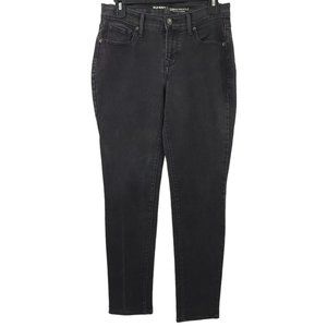 Old Navy Mid Rise Curvy Profile Denim Jeans Size 2 Short Black Ankle Length